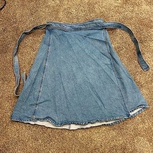 Kate spade denim wrap skirt, size 14